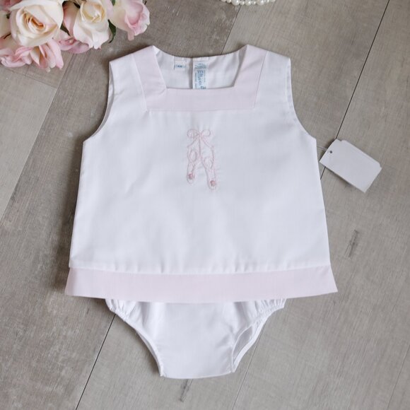 Feltman Brothers Ballet Slipper Diaper Set Newborn Baby Shower Gift NWT - Picture 2 of 4